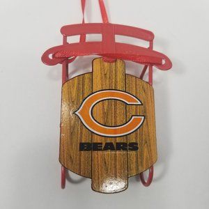 Chicago Bears Old Fashioned Sled Xmas Ornament NFL
